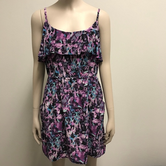 SOLD - Bar III Silk Mini Dress - Picture 1 of 8